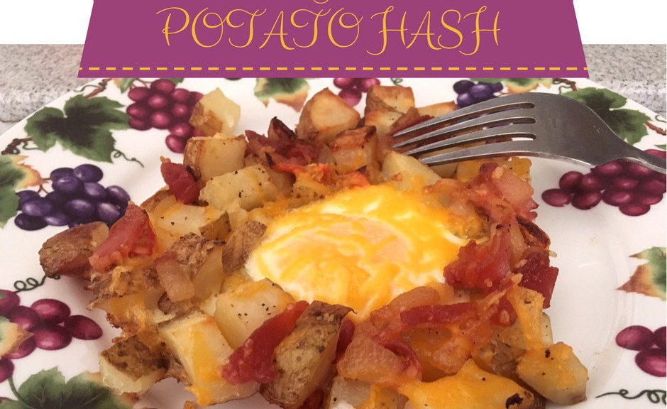 cheesy-baconpotato hash